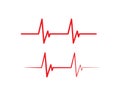 heart beat line vector Royalty Free Stock Photo