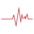 Heart beat pulse logo