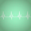 Heart Beats Cardiogram Background. Vector Royalty Free Stock Photo