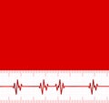 Heart beats cardiogram.Useful as medical background