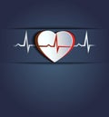 Heart beats cocept