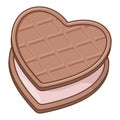 Heart biscuit