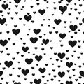 Heart black and white vector print background for website love product wrap.