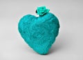 A heart and a blue rose for our love