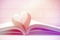 Heart book concept love Royalty Free Stock Photo