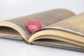 Heart on a book