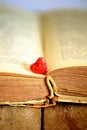 Heart and book Royalty Free Stock Photo