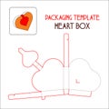 Heart box PACKAGING TEMPLATE