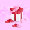 Heart box sweet pink