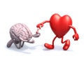 Heart and brain love alms