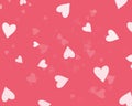 Heart brokeh, pink background,Valentine day Royalty Free Stock Photo