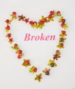 Heart Broken. Royalty Free Stock Photo