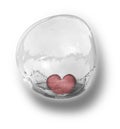 Heart in bubble