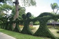 Heart bush fence fantasy garden