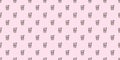 Heart cactus seamless repeat pattern background Royalty Free Stock Photo
