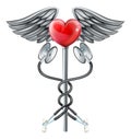 Heart Caduceus Stethoscope Medical Icon Concept Royalty Free Stock Photo