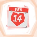 Heart calendar Royalty Free Stock Photo