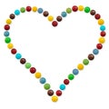 A heart of candy Royalty Free Stock Photo