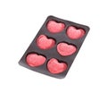 Heart candy isolated on white background Royalty Free Stock Photo