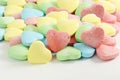 Heart candy Valentine Background in white background Royalty Free Stock Photo