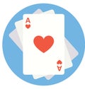 Heart Card Color Isolated Vector Icon that can be easily modified or edit