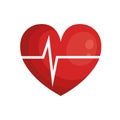 heart cardio isolated icon Royalty Free Stock Photo