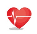 heart cardio isolated icon Royalty Free Stock Photo