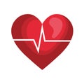 Heart cardio isolated icon Royalty Free Stock Photo