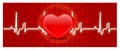 Heart cardiogram Royalty Free Stock Photo