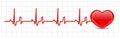 Heart cardiogram Royalty Free Stock Photo