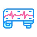 Heart cardiogram color icon vector illustration sign