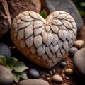 Heart carved from stone, hard and cold Royalty Free Stock Photo