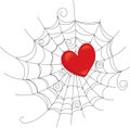 Heart caught web