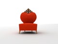The heart chair Royalty Free Stock Photo