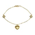 Heart Charm Link Bracelet