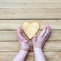 Heart in the children's hands Royalty Free Stock Photo