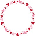 Heart circular wreath with blank centre