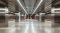 In the heart of the citys underground this subway station presents the perfect backdrop for this metallic podium its raw