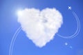 Heart of the cloud Royalty Free Stock Photo