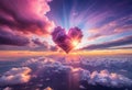 heart from cloud on sky Royalty Free Stock Photo