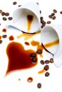 Heart of coffee Royalty Free Stock Photo