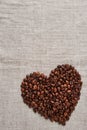 Coffee bean heart