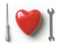 Heart collection - push here Royalty Free Stock Photo