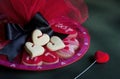 Heart Cookies Royalty Free Stock Photo