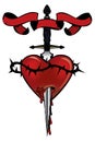 Heart with a dagger