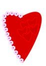 Heart decorated with flowers Royalty Free Stock Photo