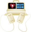 Heart defibrillator - no background