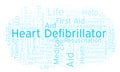 Heart Defibrillator word cloud, made with text only.