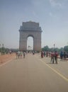 Heart of delhi indiagate Royalty Free Stock Photo