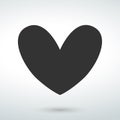 heart design icon isolated vector on a white backround